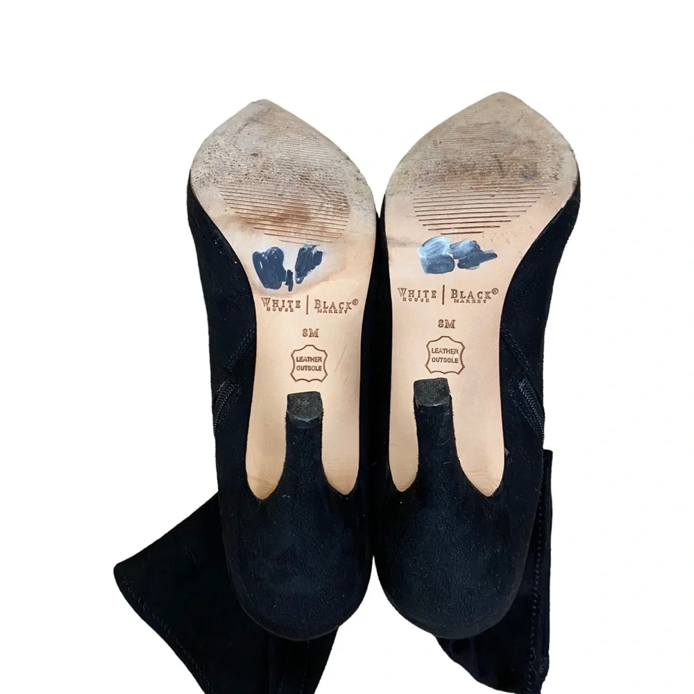 WHBM “Myles” pointed toe stretchy high heel sock bootie Size 8